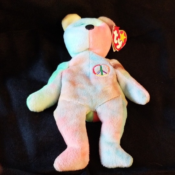 NWT RETIRED PEACE TYE-DYED Beanie baby - Picture 2 of 6